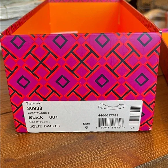 Tory Burch Jolie Black Ballet Flats - Picture 2 of 15